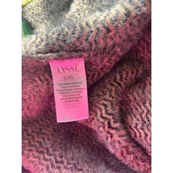 Lysse Cabin Faux Mink Long Coat Chevron Women’s Size Large/Extra large Pockets - Picture 3 of 15